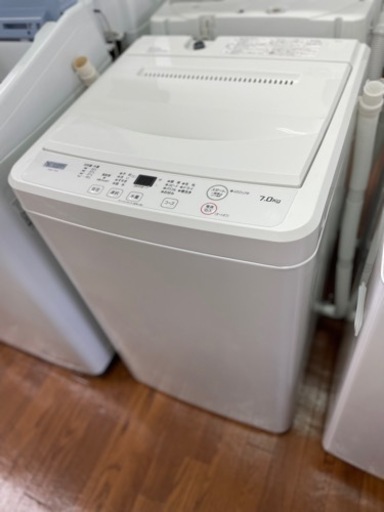 未使用品　送料・設置込み　洗濯機　7kg ヤマダ　2023年