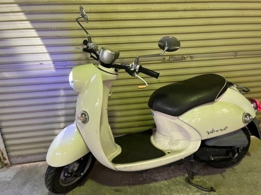 【売約済】自賠責付き 実働 BT新品 バリ溝 ヤマハ SA37J ビーノ 4スト原付 インジェクションバイク スクーター ホワイト