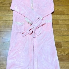 モコモコ生地のバスローブ/薄ピンク