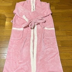 モコモコ生地のバスローブ/ピンク