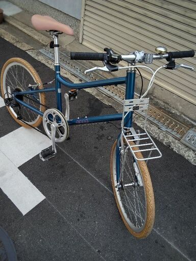 anna[アンナ]20吋 ミニベロ(小径車) アルミ/7speed/ネイビー (自転車  