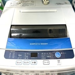 洗濯機6kg【アクア  AQW-S60B】動きます✨
