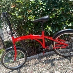 ADEL 赤 折りたたみ式自転車
