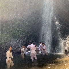 夕日の滝　神奈川県　滝行の会