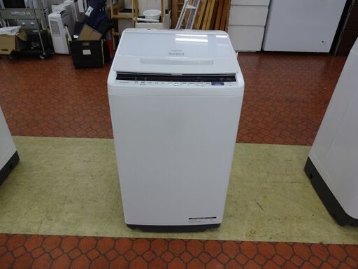 ID 354708　洗濯機7K　日立　２０１９年製　BW-V70EE7