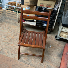 木製　折り畳み椅子