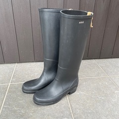 【ネット決済】AIGLE レインブーツ　36 23cm ブラック