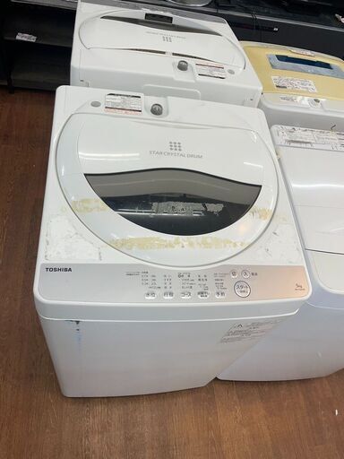 洗濯機　No.9026　東芝　2017年製　5kg　AW-5G6(W)　【リサイクルショップどりーむ天保山店】