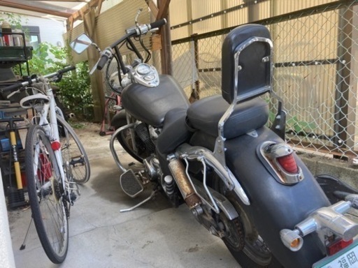 HONDAシャドウ400NC34純正スタッズ付き黒バイクフロントフェンダー HONDAシャドウ400NC34純正スタッズ付き黒バイクフロントフェンダー