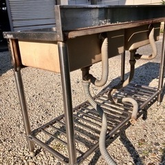 厨房業務用ステンレス製2槽シンク