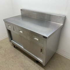 マルゼン　ステンレス　扉付き作業台　飲食店　W１２００ｘD６００ｘH８００ｍｍ マルゼン ステンレス 扉付き作業台 飲食店