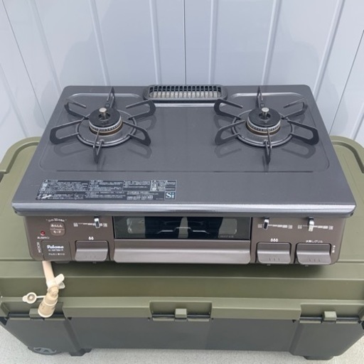 【美品】カズテーブル　パロマ　都市ガス用  【無人引き取り】グリル未使用 IC-S87BM-R  小倉南区