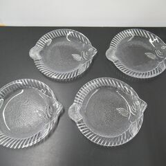 ㉖【ガラス製】平皿（4枚）