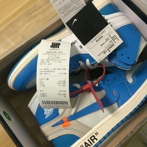 大人気 NIKE AIR JORDAN 1 X OFF-WHITE