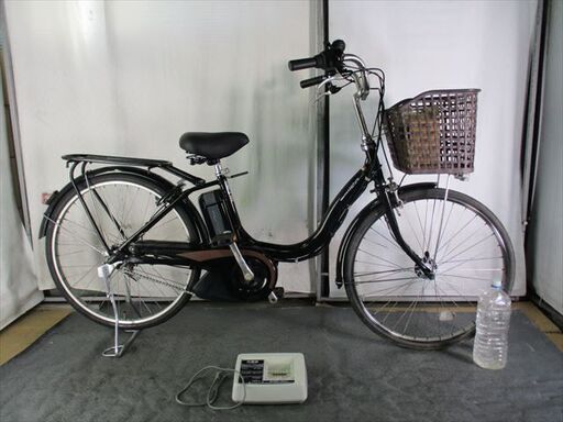 C918　★整備済み　中古電動自転車★ＹＡＭＡＨＡ　pasナチュラ【24インチ　黒　バッテリー新品8.9Ah　】