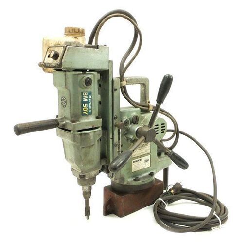 Yahoo!オークション - 中古 日立工機 50mm自動磁気ボール盤