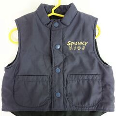 【No.60】SPUNKY KIDS ベビーダウンベスト 80サイズ