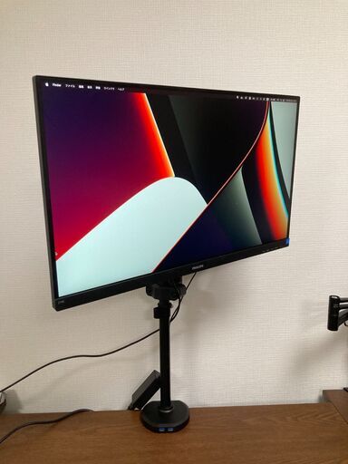 Philips 27インチ 4K液晶ディスプレイモニター[278E] + モニターアーム