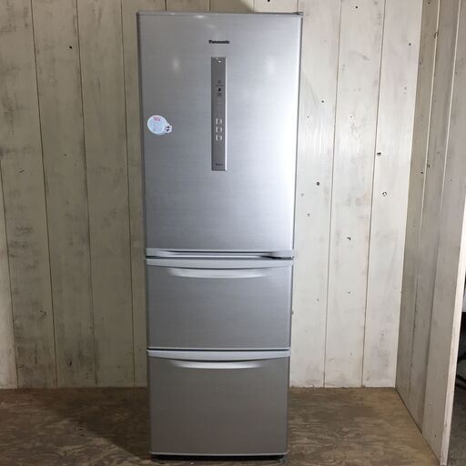 【後払い手数料無料】 3ドア冷凍冷蔵庫 365L パナソニック 2015年製 7/31終NH NR-C37DM-S 菊HG 自動製氷機能付き エコナビ 右開き 冷蔵庫