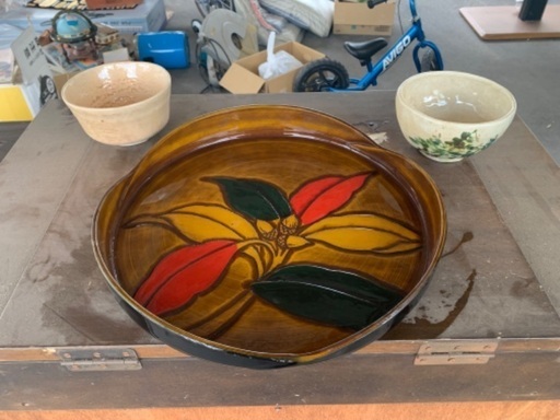 茶器　お盆　かなり昔