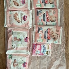 おむつ 新生児用・S・Mサイズ テープ&パンツ 各種 母乳パット