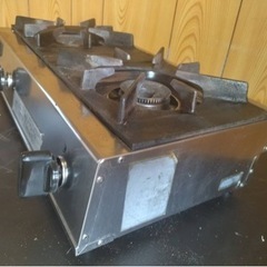 【動確済み】業務用 大阪ガス 卓上 二口コンロ 都市ガス 卓上コンロ 幅540×奥270×高さ120(mm) キッチンカー 厨房機材 厨房機器 大阪発