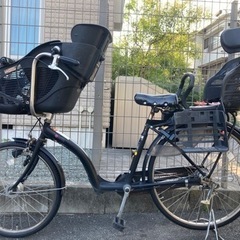 待ち　mother  and childママチャリ