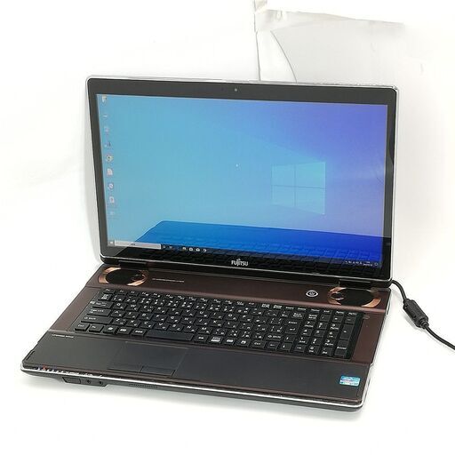 送料無料 新品SSD テレビ観賞 17.3型 ノートパソコン 富士通 NH77/CD 中古良品 Core i7 8GB Blu-ray 無線 Wi-Fi Webカメラ Windows10 Office