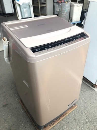 福岡市内配送設置無料　日立 HITACHI BW-10WV ビートウォッシュ 全自動洗濯機 （10kg） シャンパン]