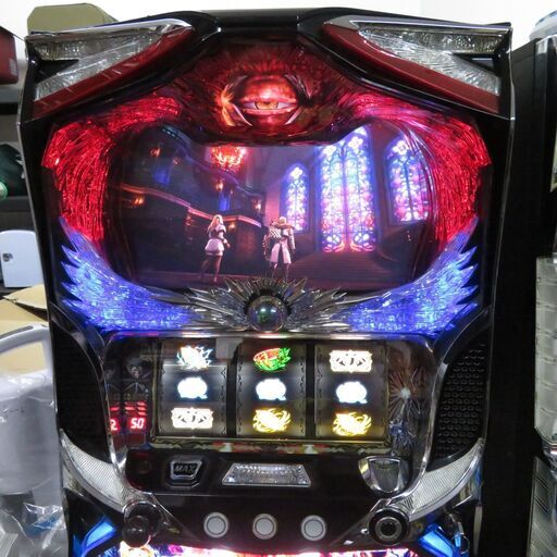 パチスロ実機 ソウルキャリバー コイン不要機・ドアキー・設定キー付 