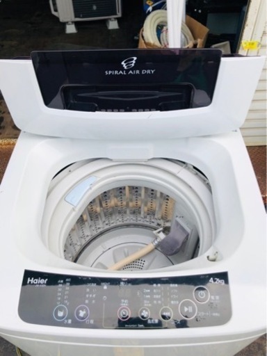 福岡市内配送設置無料　ハイアール Haier JW-K42H-K [全自動洗濯機（4.2kg） ブラック]