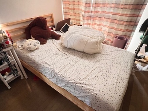 IKEA ゼミダブル　ベッドマットレスとベッドフレームのセット
