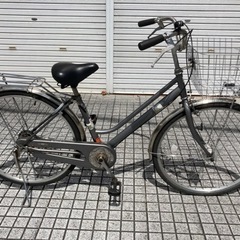 【ネット決済・配送可】【26インチ自転車】LEDオートライト付　...