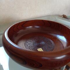 (値下げしました)国産欅本うるし　菓子鉢　伝統美術工芸品