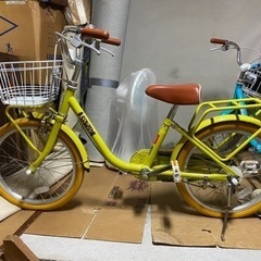 子供用18インチ自転車(イエロー)