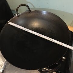中華鍋、広東鍋、上海鍋　33cm(取っ手含まず)×9cm