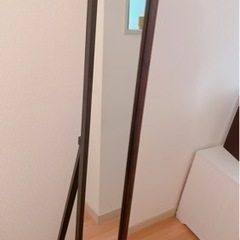 モダンな木製鏡【姿見】