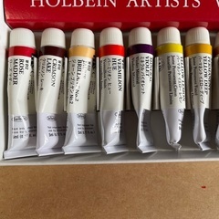 水彩絵の具ホルベイン、パレット、筆洗器