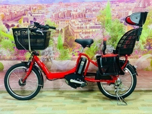 ❹ 5478子供乗せ電動アシスト自転車ブリヂストン3人乗り対応20インチ