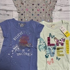 新品⭐️子供服 キッズ Tシャツ 半袖 3枚組 女の子 コストコ