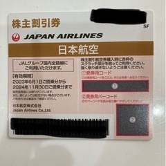 【ネット決済・配送可】JAL 日本航空 株主優待割引券x1枚(送...