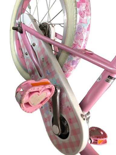 メゾピアノ ピンク 自転車 16インチ 子供用自転車 ハート 女の子 中古品