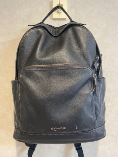 【値下げ交渉可】COACH 本革レザーバックパック　メンテナンスキット付き