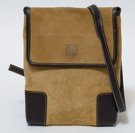 LOEWE ロエベ アナグラム刻印 スエードショルダー 品番w22-210