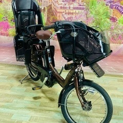 【ネット決済・配送可】❹ 5479子供乗せ電動アシスト自転車ブリ...