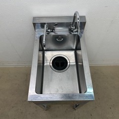ステンレス　業務用　１槽シンク流し台　蛇口付き　店舗　飲食店　W４００ｘD６００ｘＨ８００ｍｍ