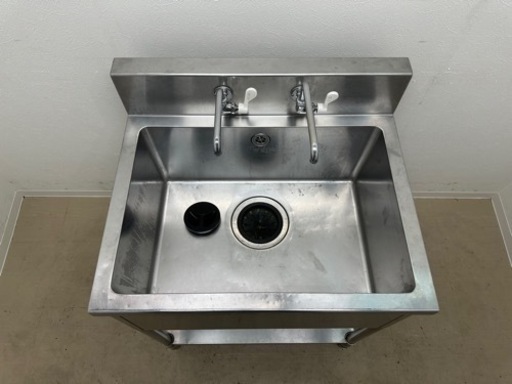 業務用 ステンレス 1槽シンク流し台 蛇口付き 店舗 飲食店