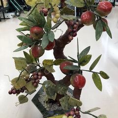 Wa548 桃の木 置物 中国