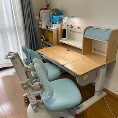 子供用昇降学習テーブル➕ 高さ調節可能な学習椅子 (2)
