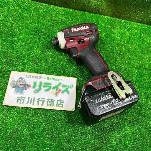 マキタ TD172D 充電式インパクトドライバ バッテリー1個付き【市川行徳店】【店頭取引限定】【中古】メーカー：マキタ 型番：TD172D 商品名：充電式インパクトドライバ バッテリー1個付き セット内容・付属品：本体(TD172D) バッテリー×1(BL1860B) ※充電回数56回 ※バッテリーチェッカーは付属していません ※掲載写真の内容が全てとなります 状態：中古品 ・店頭では通電確認のみ行っております ・店頭では実践的な動作確認は行っておりません ・通常使用品のため、使用感・傷等ございます ス
